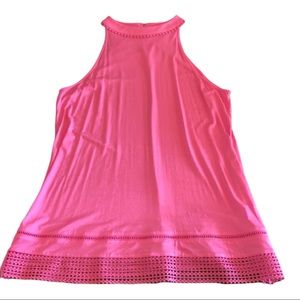 Baru | Pink knit sleeveless women’s loose fit top